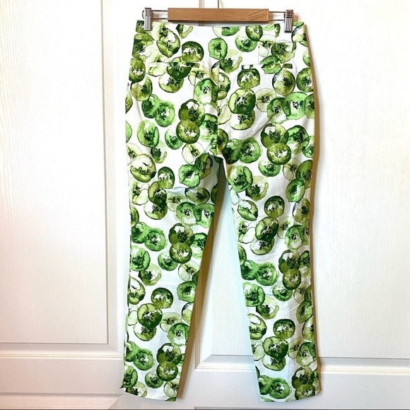Zara Kiwi Fruit Cropped Pants Medium - Picture 5 of 9